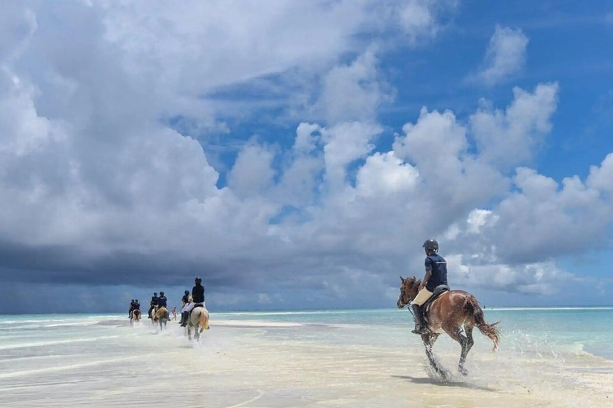 Horse Riding Along Nungwi Beach Shoreline